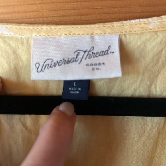 Universal Thread Yellow Pleated Smocked Sundress - Picture 4 of 8